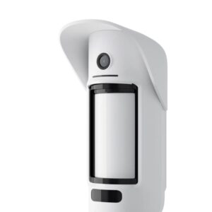 Detector de movimiento inalámbrico para exteriores con cámara Ajax motioncam outdoor color blanco. 28299.84.WH3