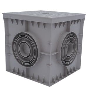 Caja de registro, Cetinkaya, Pop, tapa lisa, color verde, plástica 300 x 300mm, CP303036