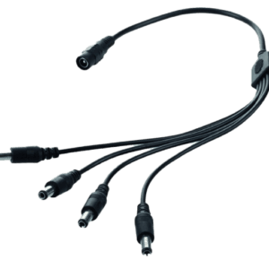 Cable 4 divisiones, dlx, para adaptador de corriente, tamaño 5.5cm de largo, voltaje 12V, DC, 2A, DLXC614