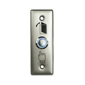 Botón de salida, dlx, pequeño, con luz, acero inoxidable, NO/NC/COM, S40LH