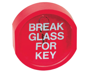 Protector para llaves redondo con cristal impreso (STI)