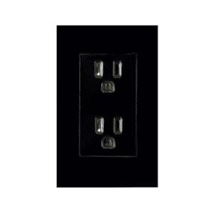 Toma, Mónaco, doble, aterrizado, placa, color negro, 8843925