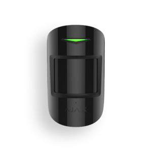 Sensor de rotura de cristal y movimiento inalámbrico combiprotect Ajax de color negro 28266.06.BL3