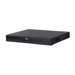 Video grabador, 8CH ePoE , 384 Mbps, 2 HDD 16TB MAX, 32MP, H.265 +, ONVIF, 1 salida de audio RCA y una entrada de audio RCA, audio por canales, WizSense.(Dahua)