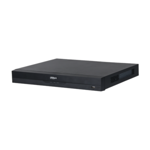 Video grabador, 16CH PoE,  2 HDD 20TB MAX, 32MP, 384 Mbps, H.265 +, ONVIF, 1 entrada de audio y 1 salida de audio, Audio por canales, 4 entradas de alarma y 2 de salidas WizSense (Dahua)