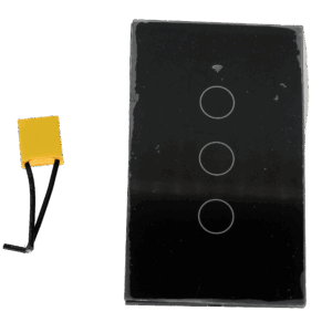 Interruptor inteligente, triple, dlx, color negro, sin neutro, DLXUS03B