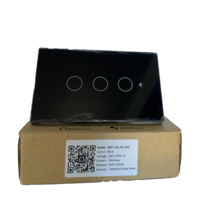 Interruptor inteligente, triple, negro, (sin neutro) dLux