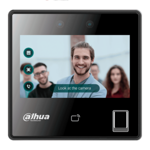Controlador de acceso con lector de huella, reconocimiento facial stand-alone, 480×272 pantalla 4.3”, 3000 usuarios, 3000 rostros, 3000 contraseñas, 5000 tarjetas, 5000 huellas digitales, 50 administradores y 300 000 registros. DSS Pro, (Dahua)