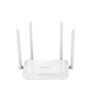 Router 802.11ac wave2, conexión WiFi robusta con 4 antenas omnidireccionales. Tecnología Reyee Mesh para una red flexible, hasta 64 dispositivos, incluye control parental, modo salud y gestión fácil desde la app Reyee Router