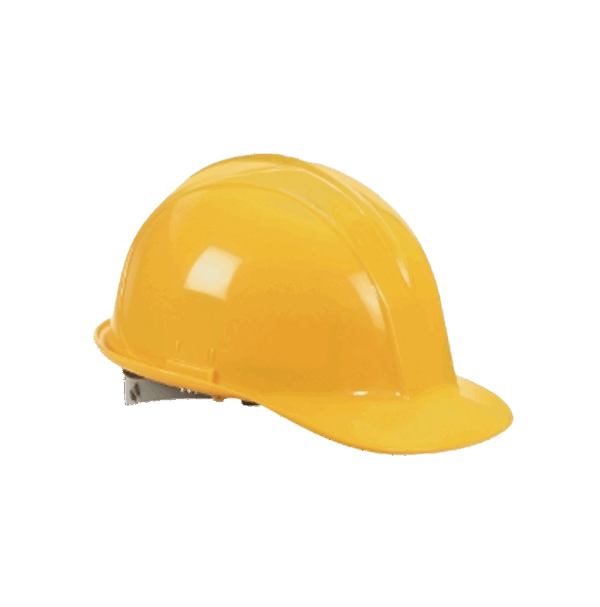 Casco con protector fácil incluido / amarillo