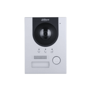Videoportero IP Dahua para villa, cámara 2 MP con lente gran angular 168.6°, WDR 120 dB. Audio bidireccional, apertura remota por aplicación, compresión H.265/H.264, microSD  256 GB, IP65/IK07. VTO2202F-P-S3