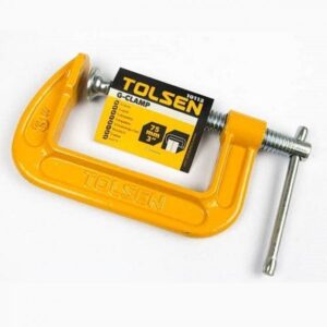 Prensa sargento, Tolsen, tipo C, 75mm, 3", hierro fundido, 10112