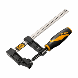 Prensa sargento, Tolsen, tipo F, 50×250mm, acero reforzado, mango ergonómico, 10163