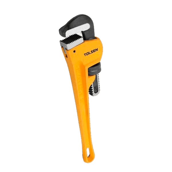 Llave de cañería Tolsen 300mm 12" acero reforzado ajuste de presión 10233