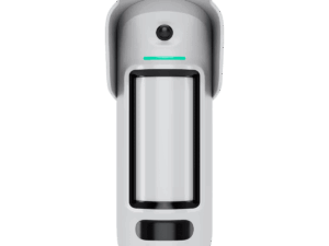 Detector de movimiento, Ajax, inalámbrico, exterior, con cámara PhOD, doble + microondas, alcance 15mts, compatible con Ajax Jeweller, 107889.282.WH3