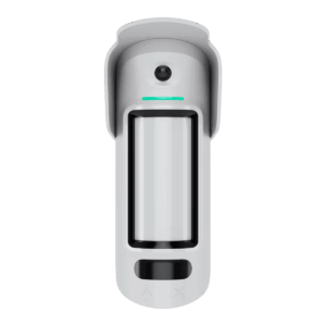 Detector de movimiento, Ajax, inalámbrico, exterior, con cámara PhOD, doble + microondas, alcance 15mts, compatible con Ajax Jeweller, 107889.282.WH3