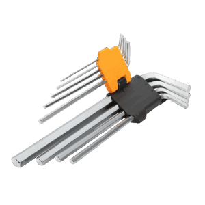 Juego de llaves hexagonales, Tolsen, 9 pcs, Torx de brazo extra largo, 20049