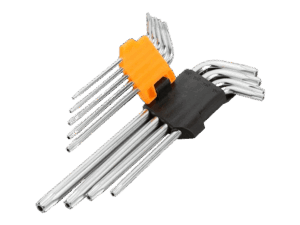 Kit llaves hexagonales, Tolsen, 9 pcs, Torx de brazo largo, 20056