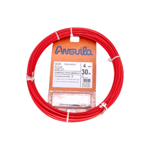 Sonda pasacable, Anguila, color rojo, acero plano, 30m, 20400030