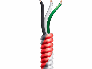 Cable de alarma, Genesis, bobina 305mts, 2 x 16AWG, color rojo, tipo FPLR-CL2R, UL, FT4, para sistemas de detección de incendio y sistemas de evacuación, 44061004
