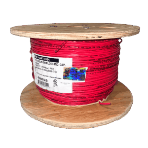 Cable de alarma, Genesis, contra incendio, 305mts, 2 x 18AWG, color rojo, tipo FPLR/CL3R, clasificación FT4, para sistemas de detección de incendio y evacuación, 44411004