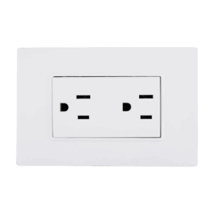 Toma, Marsella-Argos, doble aterrizado, placa, color blanco, 8840925