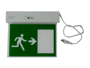 Señalización de escalera y puerta, dlx, slim sf, luz fija, 26575