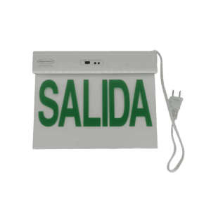 Señalización de salida, dlx, transparente, slim sf, leds verdes, 26579