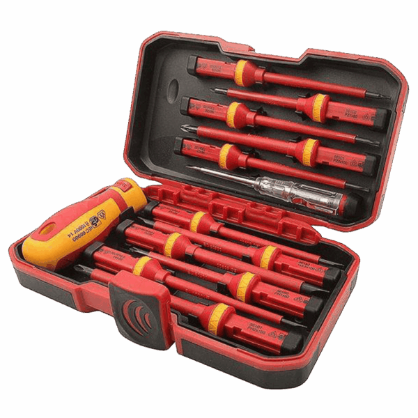 Kit destornilladores Tolsen 13pcs Torx con probador de faseplano