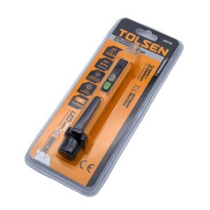 Detector de voltaje, Tolsen, sin contacto, voltaje AC12-1000V, tipo de batería:2×1,5V AAA, 38110