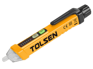 Detector de voltaje, Tolsen, sin contacto, voltaje AC12-1000V, tipo de batería:2×1,5V AAA, 38110