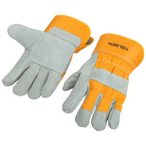 Guantes de trabajo, Tolsen, cuero, talla XL, 45024