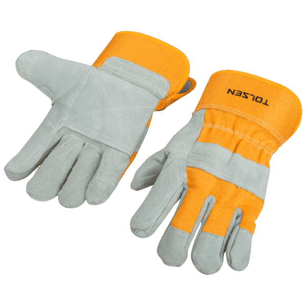 Guantes de trabajo, Tolsen, cuero, talla XL, 45024