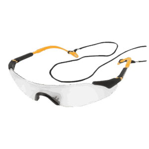 Lentes de seguridad, Tolsen, transparentes, resistente a impactos, industrial, con cuerda de seguridad, 45069