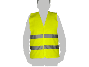 Chaleco reflector, Tolsen, cinta reflectante, 5cm, talla XL, 45152