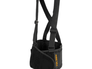 Cinturón lumbar, Tolsen, con tirantes, refuerzo ajustable, talla M, 110cm, 45242