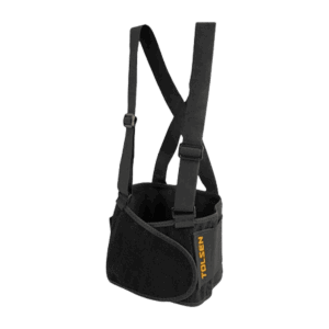 Cinturón lumbar, Tolsen, con tirantes, refuerzo ajustable, talla L, 120cm, 45243