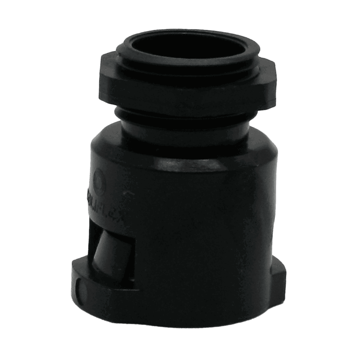 Conector Poliflex, plástico, de rosca, 1/2"