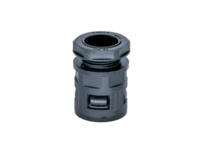 Conector Poliflex, plástico, de rosca, 3/4", color negro, SRAD25