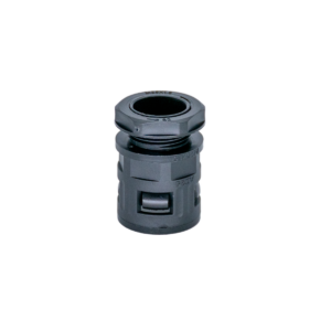Conector Poliflex, plástico, de rosca, 3/4", color negro, SRAD25