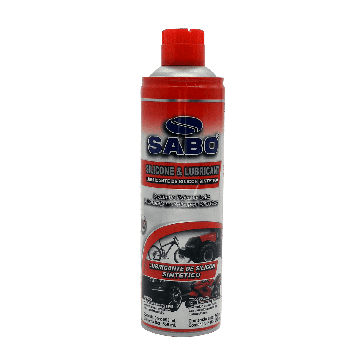 Lubricante de silicona, SABO, 590ml, inflamable, 530-084
