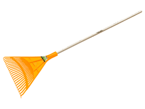 Rastrillo de plastico, Tolsen, con mango de madera, 22 dientes, 1580mm, 57550
