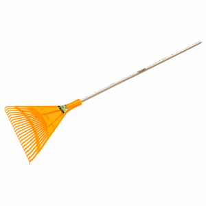Rastrillo de plastico, Tolsen, con mango de madera, 22 dientes, 1580mm, 57550
