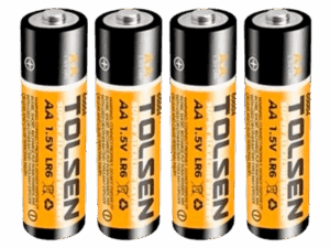 Batería alcalina, Tolsen, AA, LR06, 1.5V, 60004
