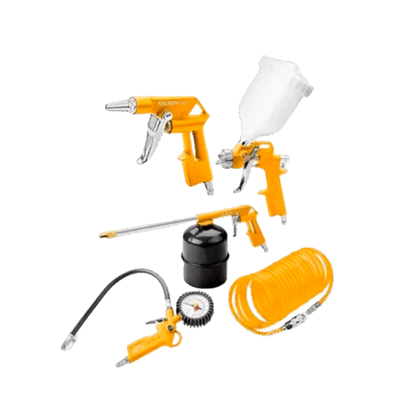 Kit de pistolas de aire neumáticas, Tolsen, 5pcs, 72190