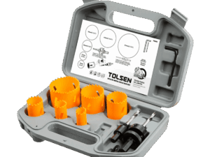Juego de sierra bimetálica, Tolsen, 9pcs, 75861