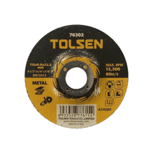 Disco para esmeril, Tolsen, para metal, 5pcs, 4-1/2" x 1/4"x7/8", 76302
