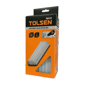 Juego de barras de silicón, Tolsen, para pistola 38502, 16pcs, 79111