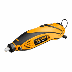 Mototool rotativo, Tolsen , 108 accesorios para corte, lijado, pulido, perforado y grabado, velocidad variable 8 000–38 000 rpm, 135 W, 79757