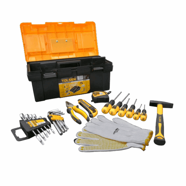 Caja de herramientas de mano, Tolsen, plástico, 26pcs, 85361